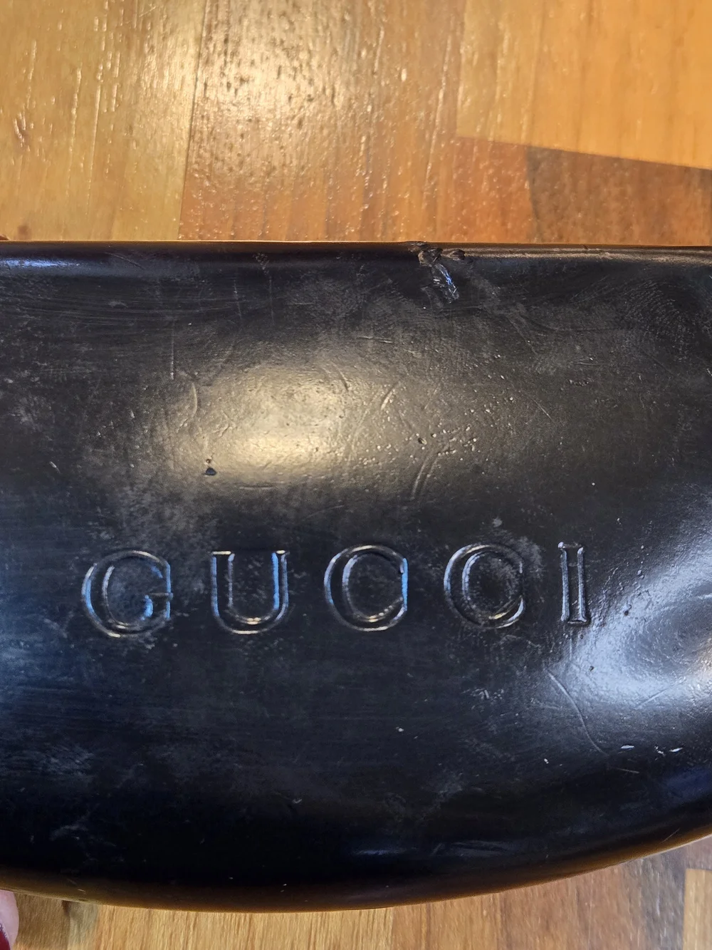 Gucci Y2K Rhinestone Interlocking G Sunglasses W/ Case - Vintage